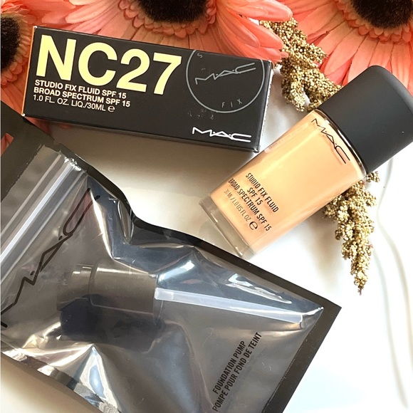 MAC *Bundle* Studio Fix Foundation NC27 + PUMP *DISCONTINUED* - Picture 9 of 12